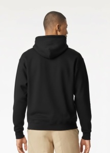 hanorac negru barbati Gildan Midweight SF500 unisex cu gluga pentru personalizare / broderie ador.ro