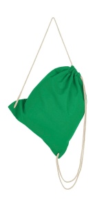 Rucsac bumbac cu sfori verde kely