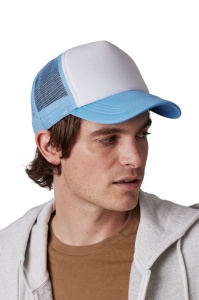 Sapca cu plasa alb / bleu Trucker K-up