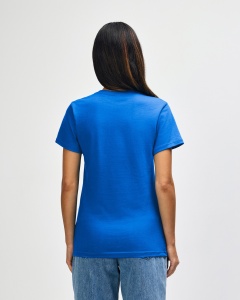 TRICOU bumbac dama GILDAN Midweight albastru royal - tricou simplu pentru imprimare evenimente - gil65000 - Tricouri ADOR.ro