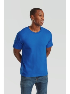 Tricou simplu bumbac barbati/ unisex albastru royal Fruit of the Loom Valueweight