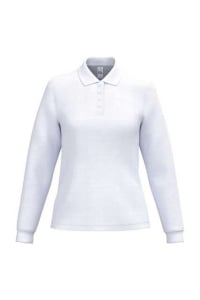 TRICOU cu maneca lunga dama polo IdealBasic alb
