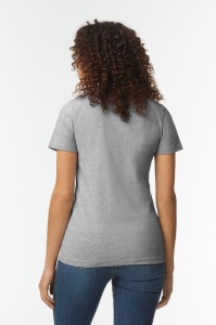 Tricou simplu dama Gildan Midweight gri sport - GI65000L - depozit tricouri bumbac pentru evenimente - ADOR.ro