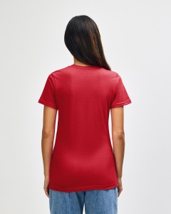TRICOU bumbac femei GILDAN Midweight rosu - tricou simplu pentru imprimat evenimente - gil65000 - Tricouri ADOR.ro