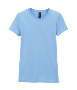 Tricou femei bumbac Gildan Softstyle albastru light