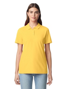 Tricou dama polo GILDAN Softstyle® galben daisy