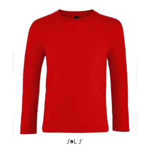 Tricou cu maneca lunga bumbac de copii Sols Imperial rosu