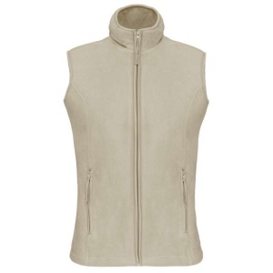 Vesta fleece dama crem sand - Kariban Melodie - polar fara maneci pentru femei pentru broderie  - uniforma lucru - ADOR.ro