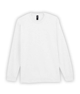 TRICOU alb cu maneca lunga barbati GILDAN 3XL - 5XL