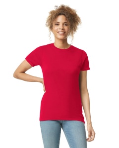 TRICOU bumbac damă GILDAN SoftStyle ® rosu