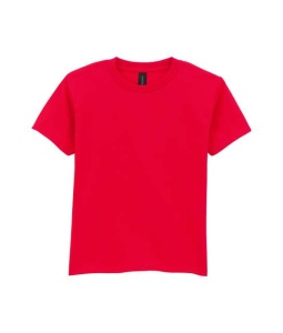 Tricou copii bumbac Gildan Midweight rosu