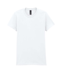 Tricou la baza gatului dama bumbac Gildan Midweight alb 65000l