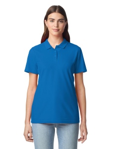 Tricou bumbac dama polo GILDAN Softstyle albastru royal- gi64800l - potrivit pentru personalizare uniforma, echipament, evenimente - ADOR.ro