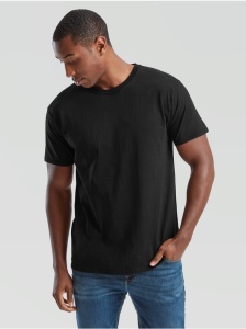 Tricou bumbac barbati negru Fruit of the Loom Valueweight