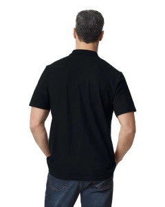 TRICOU unisex POLO bumbac GILDAN Softstyle® negru - 64800 - tricou polo pentru personalizare - ADOR.ro