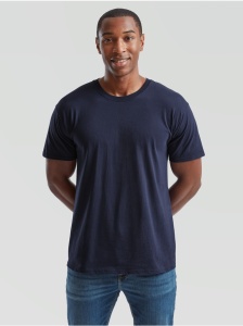 Tricou simplu bumbac barbati/ unisex albastru navy Fruit of the Loom Valueweight