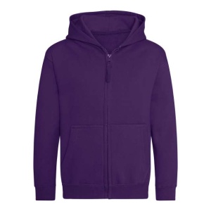 Hanorac cu fermoar copii violet lila Just Hoods AWD - uniforma sportiva scoala - fete, baieti