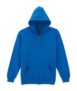 Hanorac cu fermoar albastru royal 3xl 4xl 5xl Gildan