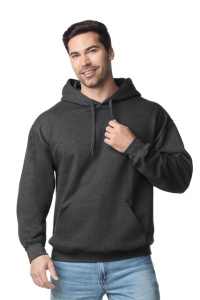 Hanorac cu Gluga Gildan Midweight negru heather
