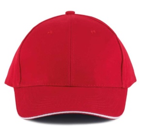Sapca unisex rosie din bumbac K-up Orlando 011