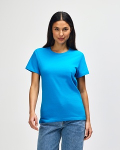 TRICOU bumbac dama GILDAN Midweight albastru sapphire