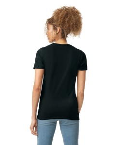 TRICOU femei bumbac GILDAN Softstyle® negru - tricou basic pentru personalizari - 64000l - depozit en-gros ADOR.ro