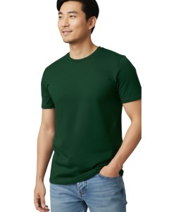 TRICOU bumbac GILDAN SoftStyle ® verde forest