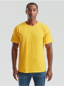 Tricou simplu bumbac barbati/ unisex galben sunflower Fruit of the Loom Valueweight