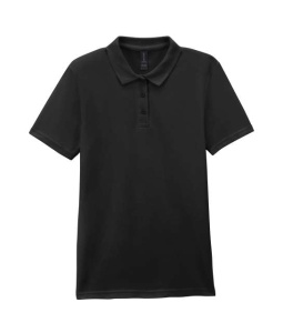 Tricou polo bumbac dama Gildan Softstyle negru