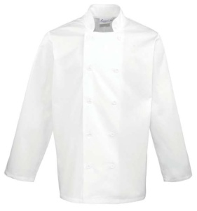 Tunica bucatar ALBA cu maneca lunga - Premier - camasa uniforma chef bucatar - echipament restaurant