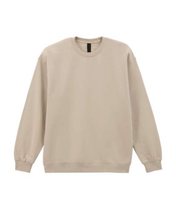 Bluza vatuita Gildan Midweight crem sand - Img 2