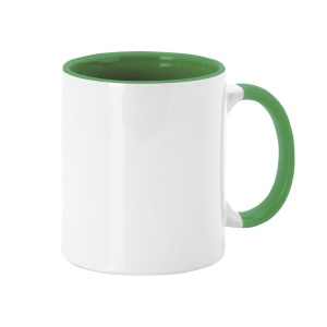 Cana sublimare AA alb / verde 350 ml - ADOR.ro