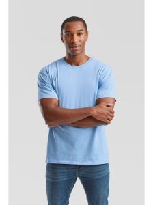 Tricou simplu bumbac barbati/ unisex albastru sky Fruit of the Loom Valueweight