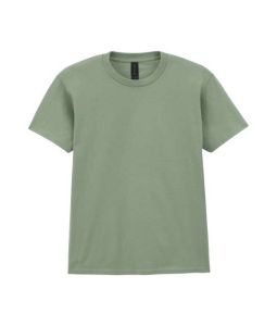 Tricou copii bumbac Gildan Midweight verde sage