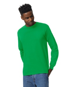 Tricou verde irish bumbac unisex cu maneca lunga - Gildan Ultra Cotton - S, M, L, XL, XXL