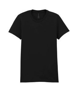 Tricou simplu dama bumbac Gildan Midweight negru 65000l