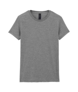 Tricou dama Gildan Softstyle gri sport