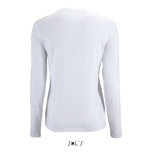 Tricou cu maneca lunga bumbac de dama Sols Imperial alb