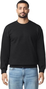 Bluza vatuita Gildan Midweight negru