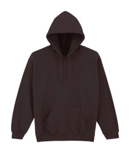Hanorac cu gluga barbati Gildan Heavy Blend 4XL 5XL maro ciocolata gi18500- ADOR.ro