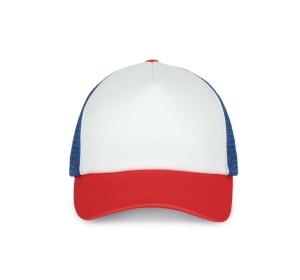 Sapca cu plasa alb / albastru / rosu Trucker K-up