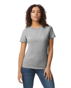 TRICOU bumbac dama GILDAN Midweight gri sport