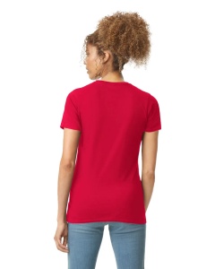 TRICOU femei bumbac GILDAN Softstyle® rosu - tricou basic pentru personalizari - 64000l - depozit en-gros ADOR.ro