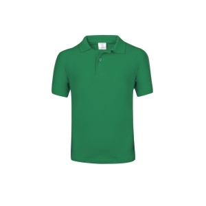 Tricou bumbac POLO copii unisex Keya verde - Img 2
