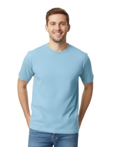 TRICOU bumbac unisex GILDAN MidWeight ® albastru deschis