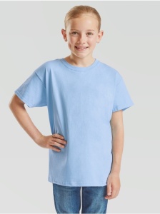 TRICOU copii albastru sky FRUIT of the LOOM Valueweight