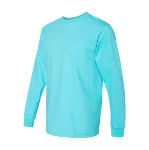 TRICOU cu maneca lunga GILDAN HAMMER albastru lagoon