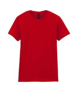 Tricou dama bumbac Gildan Softstyle rosu