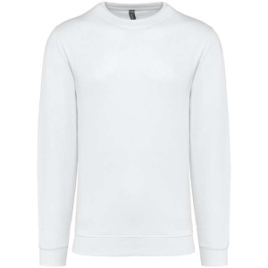 Bluza unisex alba vatuita Kariban Sweatshirt - ADOR.ro