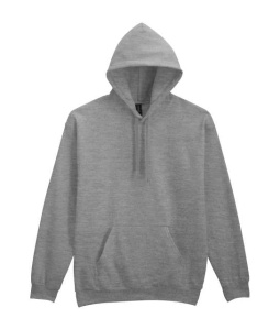 Hanorac unisex cu gluga si buzunar gri sport